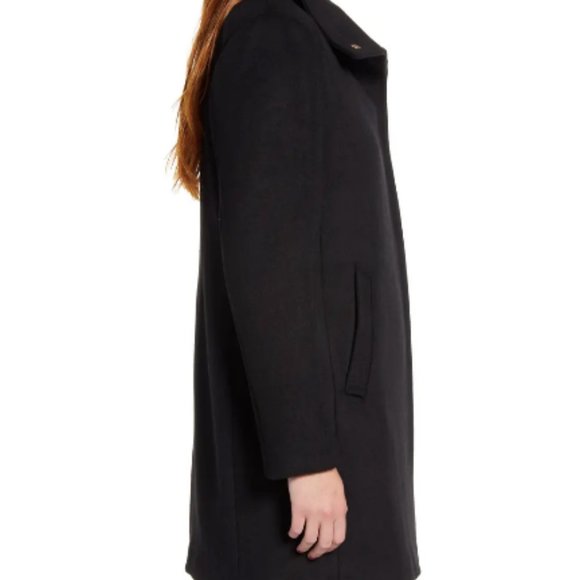BNWT * Cole Haan Snap Wool Blend Car Coat - Picture 4 of 9
